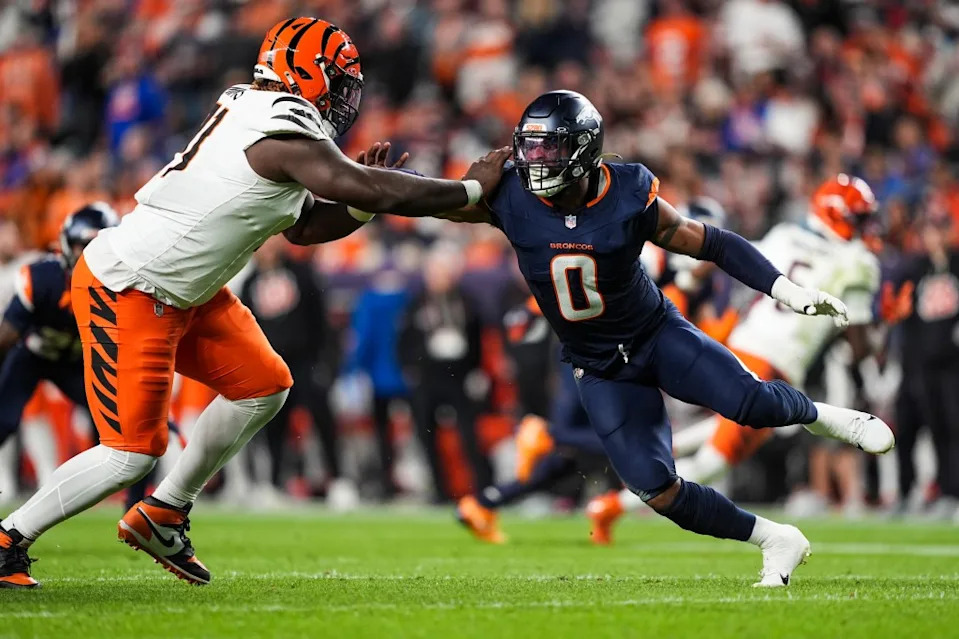 Jonathon Cooper playing against the Bengals in 2025 Getty Images