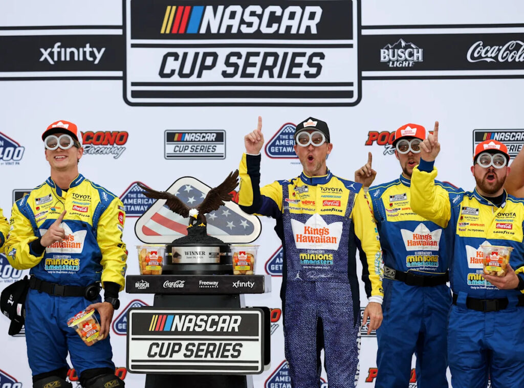 Denny Hamlin discusses third straight NASCAR victory in 2026 Denny Hamlin discusses third straight NASCAR victory in 2026
