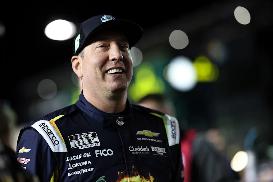 Kyle Busch, driver of the #8 zone Jalapeno Lime Chevrolet, looks on during qualifying for the NASCAR Cup Series Daytona 500 at Daytona International Speedway on February 11, 2026 in Daytona Beach, Florida. Getty Images