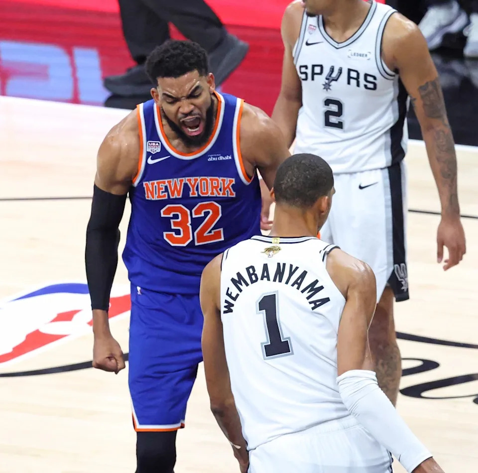 Towns and the Knicks now have a 2-0 NBA Finals lead. Charles Wenzelberg / New York Post