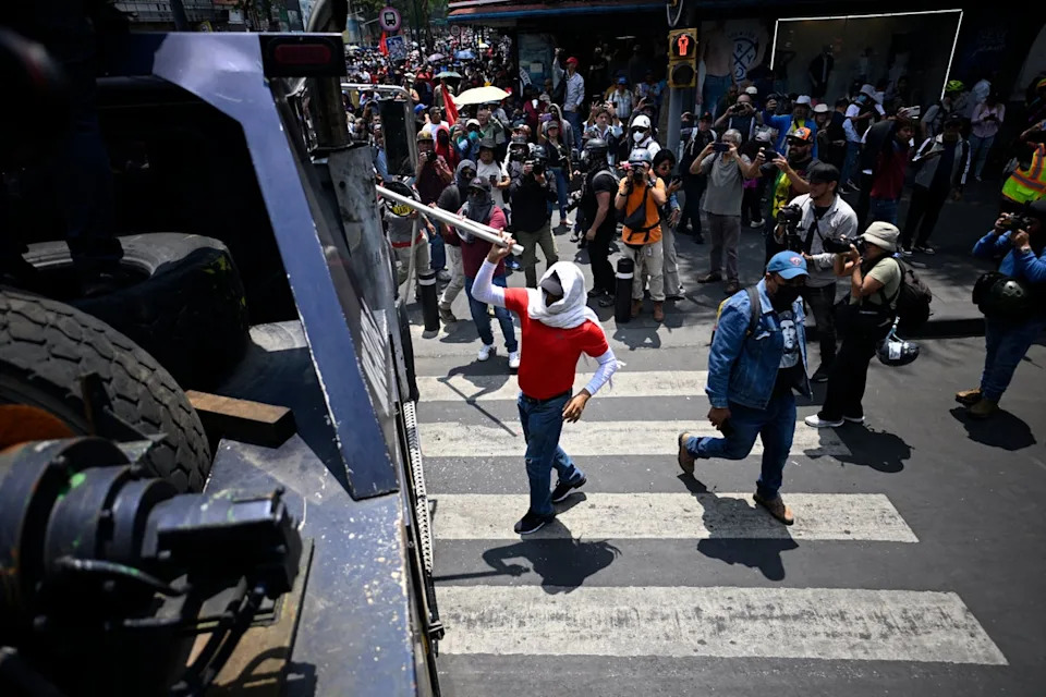 Mexico has seen protests in the days ahead of the World Cup (AFP/Getty)