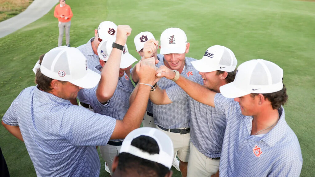 Auburn ousts defending champ Oklahoma State in NCAA men’s golf semifinals, will play UCLA for title