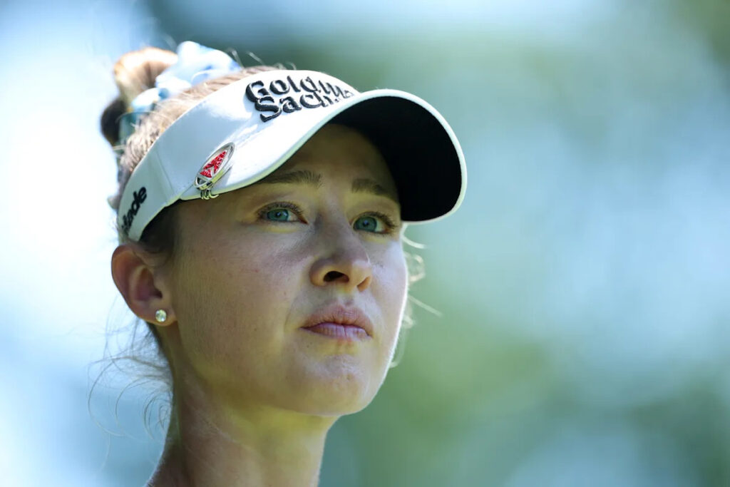 Nelly Korda vents to sister Jessica after tough day on greens at KPMG Women’s PGA