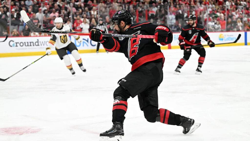 Seth Jarvis scores in overtime, Carolina beats Vegas in Game 2 to tie Stanley Cup Final