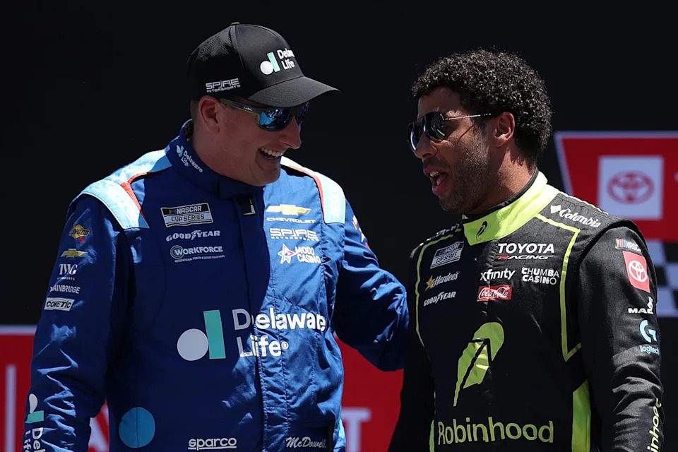 Michael McDowell, Spire Motorsports, Bubba Wallace, 23XI Racing