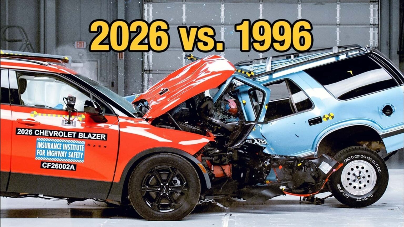 New Chevy Blazer Obliterates A 1996 Model In A Crash Test