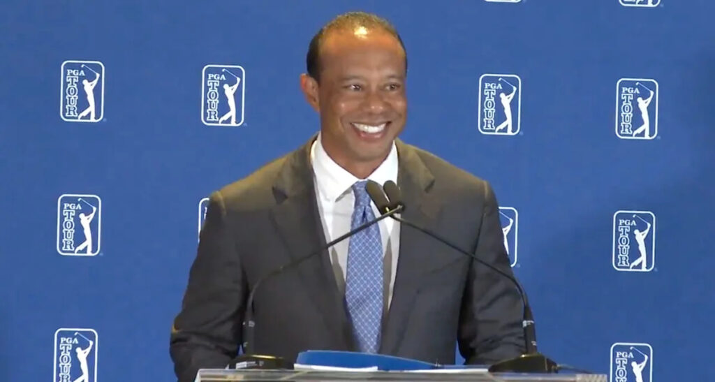 Tiger Woods makes first appearance since rehab stint to introduce sweeping PGA Tour changes