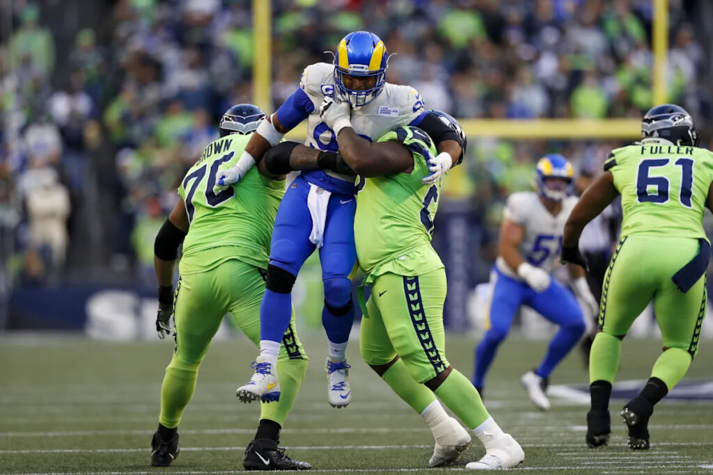 Please no: Seahawks nemesis Aaron Donald ‘flirting with the idea’ of Rams return Please no: Seahawks nemesis Aaron Donald ‘flirting with the idea’ of Rams return