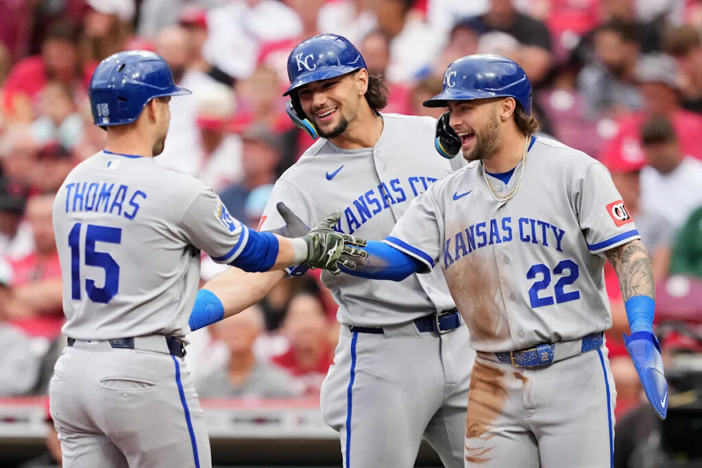 Lane Thomas grand slam powers Royals past Reds 9-2 Lane Thomas grand slam powers Royals past Reds 9-2