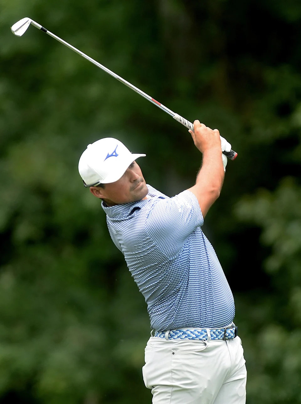 Bryson Nimmer tees off at the second green during the Korn Ferry Memorial Health Championship at Panther Creek County Club Thursday, June 25, 2026.