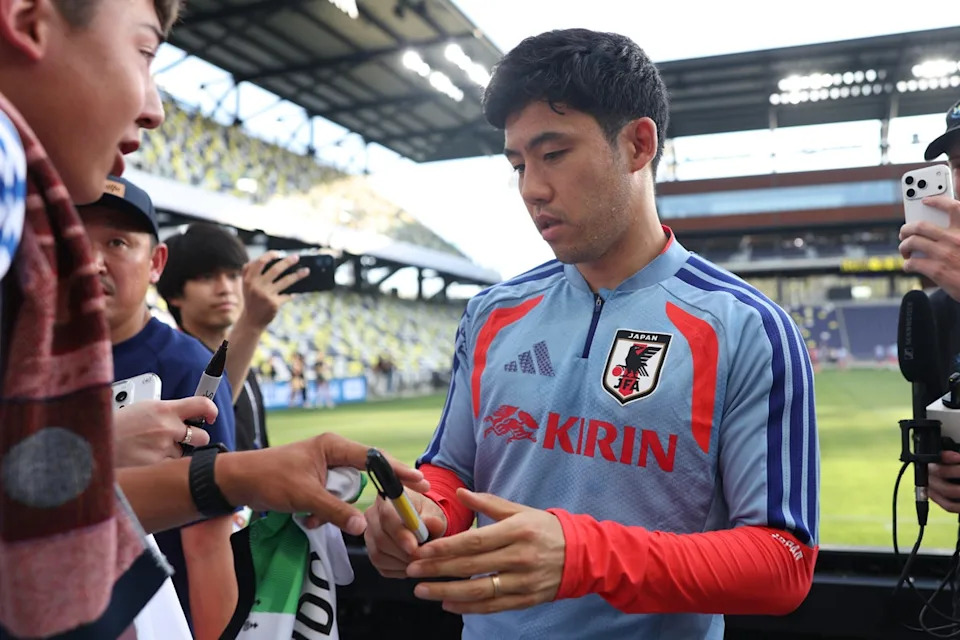Wataru Endo has not played for Liverpool since February (Getty)