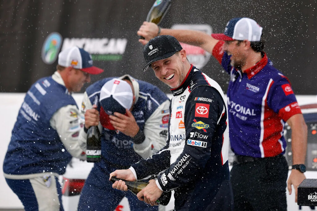 Denny Hamlin hints at NASCAR retirement plans after Michigan win