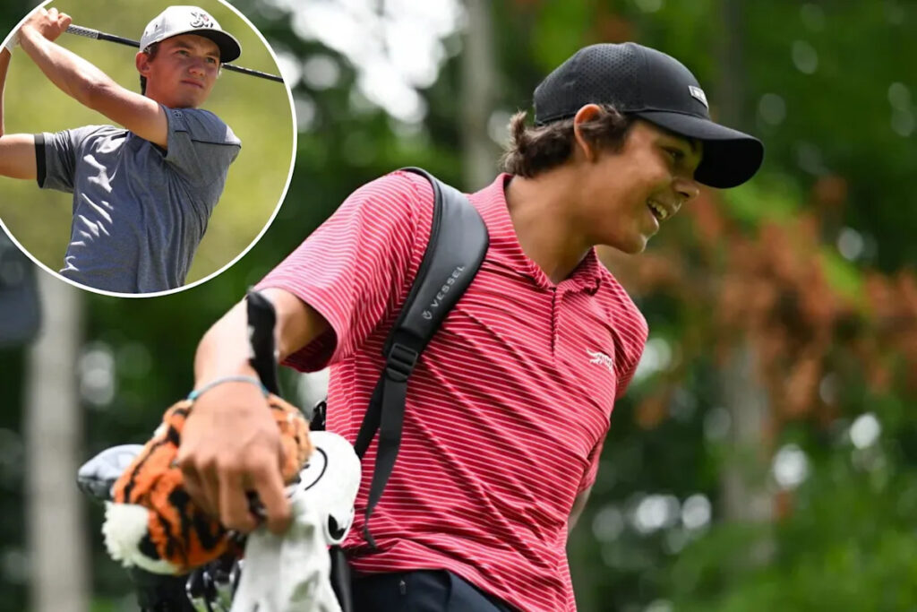 Charlie Woods could caddie at US Open after top amateur pal qualifies Charlie Woods could caddie at US Open after top amateur pal qualifies