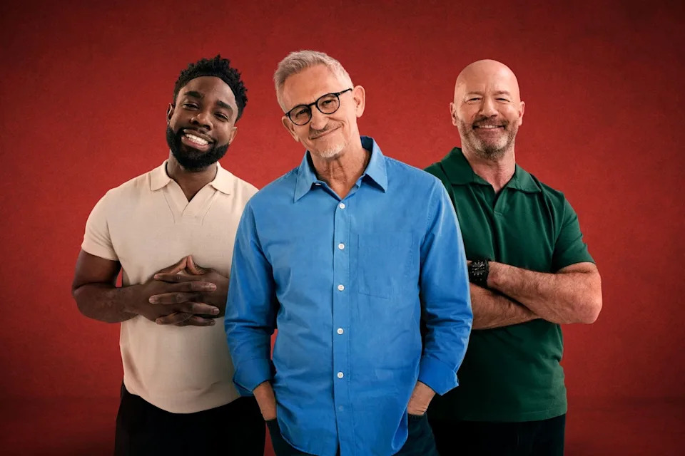 Lineker now presents ‘The Rest is Football’ alongside Micah Richards and Alan Shearer (Seb Barros)
