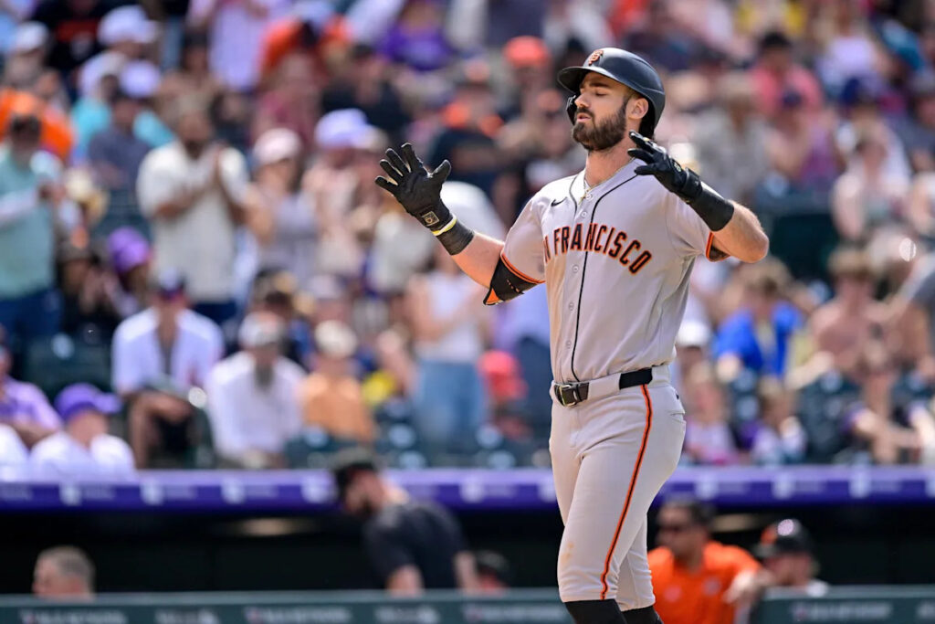 Bryce Eldridge has starred at the plate since calls for his demotion