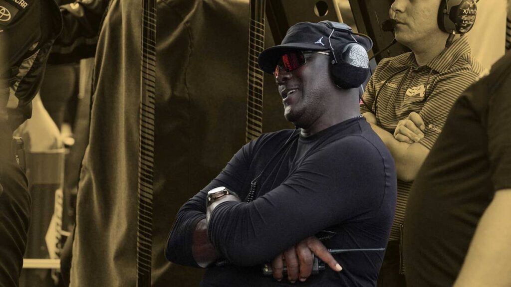 “Does he respond or does he fold up like a tent?” – Denny Hamlin credits Michael Jordan for fueling his NASCAR resurgence