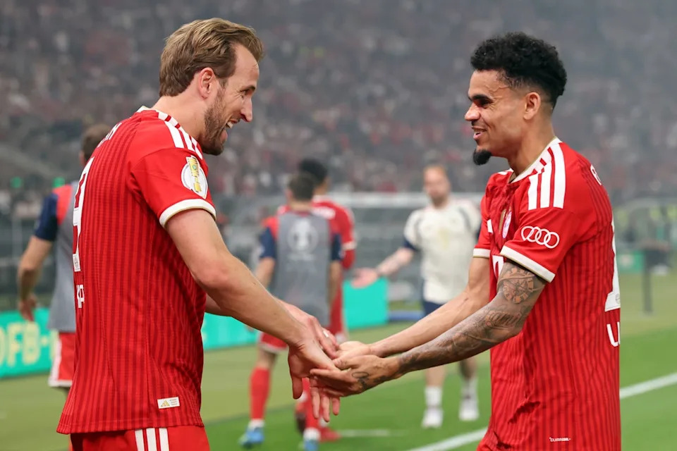 Kane and Diaz immediately struck up a devastating partnership at Bayern (Getty)
