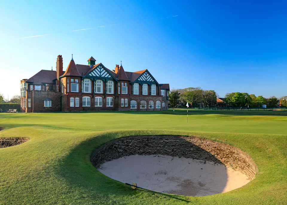 A general view o the par 4, 18th hole at Royal Lytham & St. Annes on April 28, 2026 in Lytham St Annes, England. (Photo by David Cannon/Getty Images)