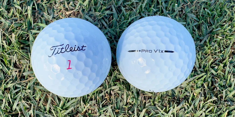 Cameron Young's v golf balls.