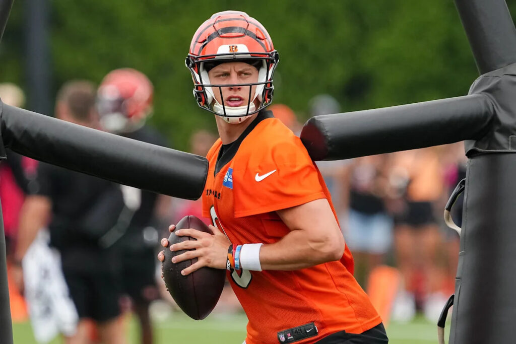 Latest highlights from Bengals OTAs include Tee Higgins making a Tee Higgins grab