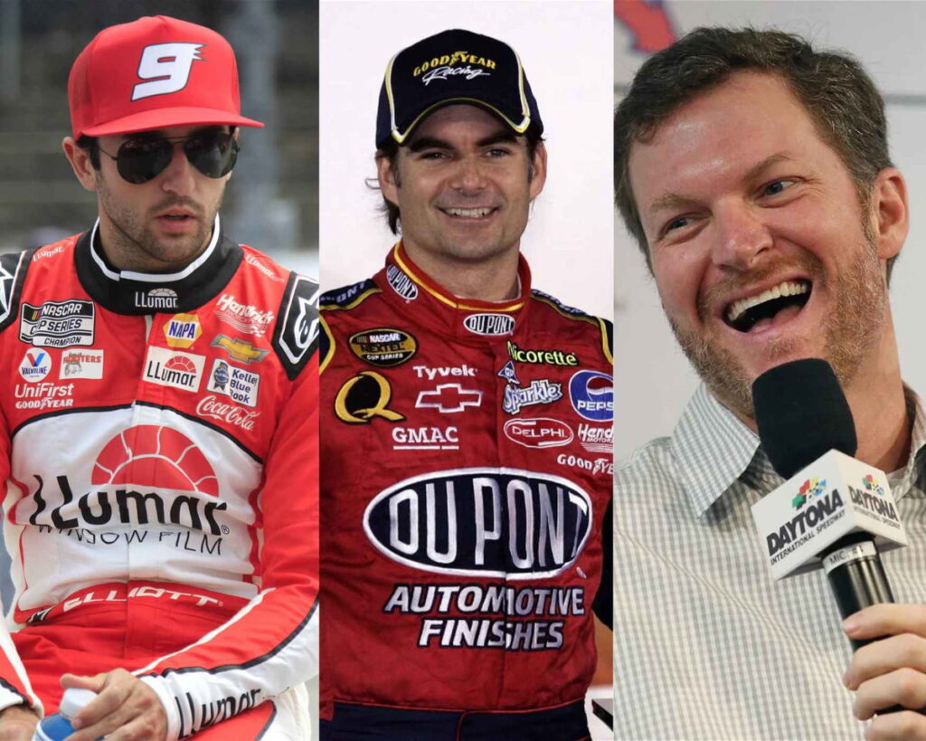 Chase Elliott, Dale Jr & Jeff Gordon Lead NASCAR’s Perfect Sendoff to Country Music Legend Alan Jackson Chase Elliott, Dale Jr & Jeff Gordon Lead NASCAR’s Perfect Sendoff to Country Music Legend Alan Jackson