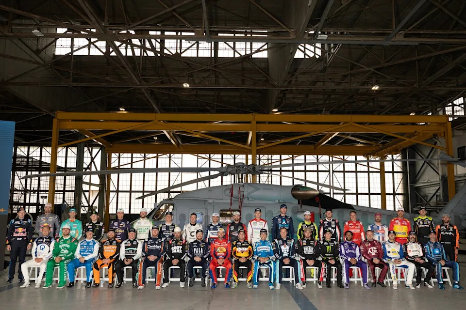 Full field of Nascar Cup drivers