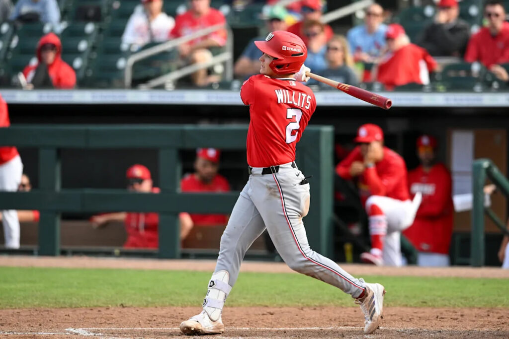 Eli Willits is showing an unexpected power stroke in the Nationals system