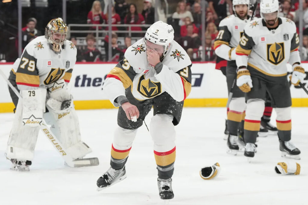 Brayden McNabb injury update: Golden Knights D in pregame warmups Brayden McNabb injury update: Golden Knights D in pregame warmups