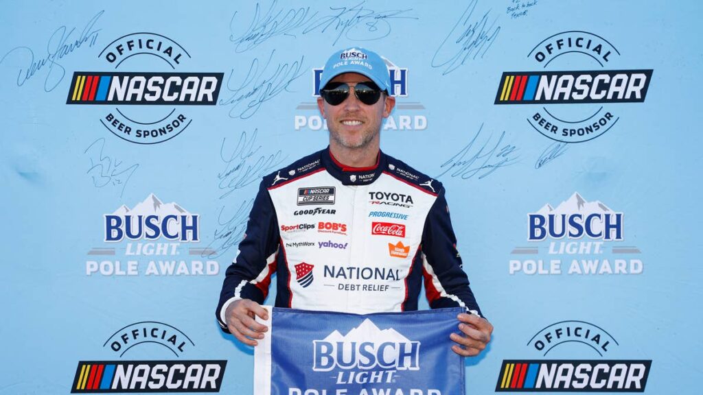Denny Hamlin Plays Villain After Taking Michigan Pole From Hometown Hero Carson Hocevar