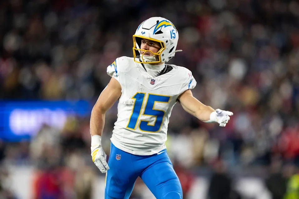 Ladd McConkey finished last season with 66 catches for a team-high 789 yards and six touchdowns. Getty Images