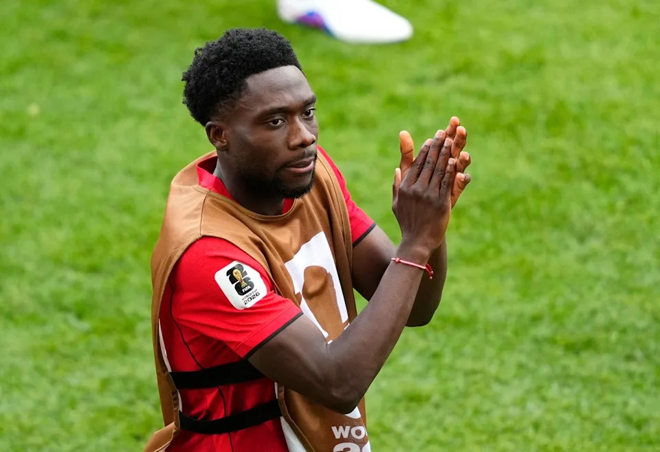 Alphonso Davies missed Canada’s opener (Reuters)