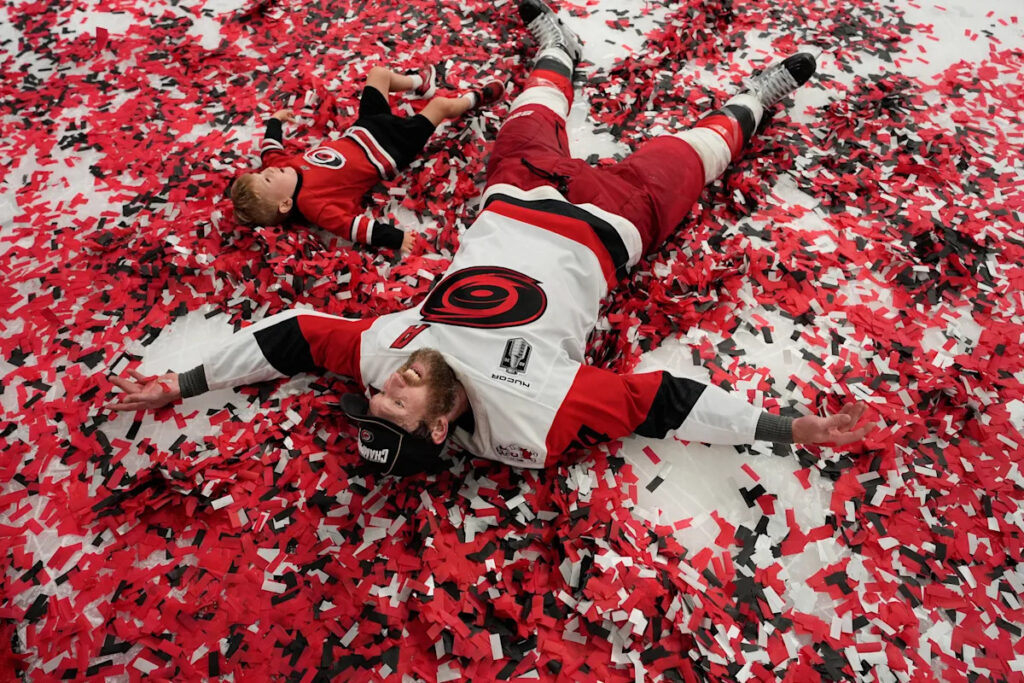 Jaccob Slavin joins Ken Morrow as only Americans to win Olympic gold, NHL title in same year