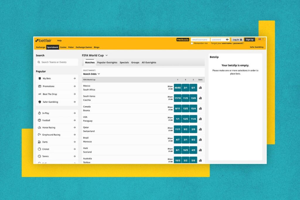 Betfair World Cup offer: Exchange betting, enhanced odds and free bets for WC2026 Betfair World Cup offer: Exchange betting, enhanced odds and free bets for WC2026