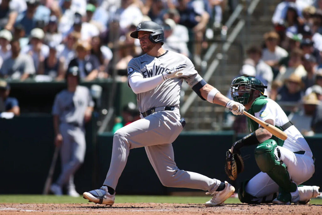 Max Schuemann gives Yankees a ‘good spark’ against his former team in rare start