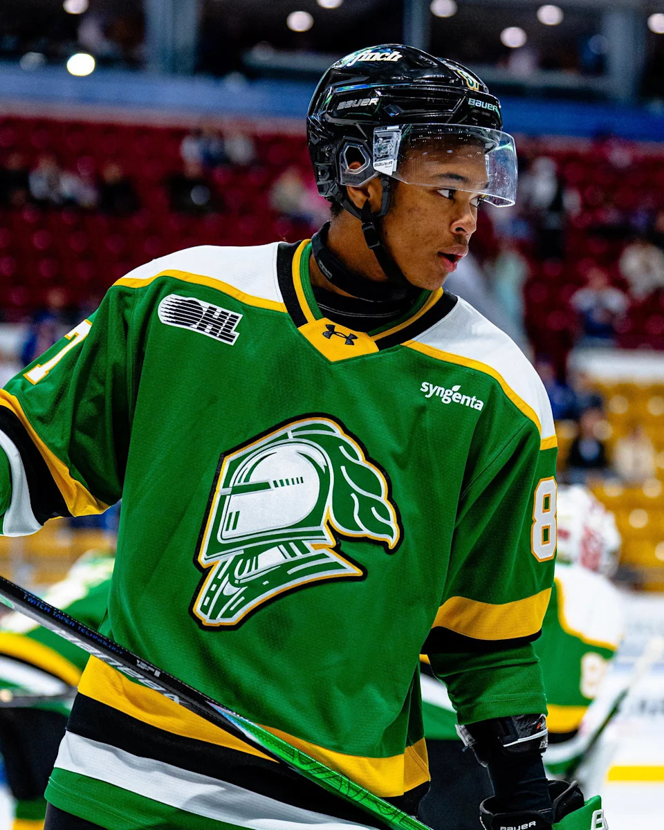 Jaxon Cover of the London Knights (Photo Credit:&nbsp;@LondonKnights on "X")