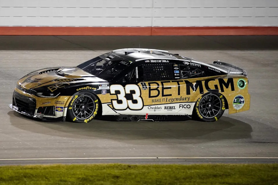 NASCAR Cup Series driver Austin Hill (33) races during the Cracker Barrel 400 at Nashville Superspeedway in Lebanon, Tenn., Sunday, May 31, 2026.
