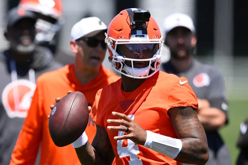 <a class="link " href="https://sports.yahoo.com/nfl/players/30125/" data-i13n="sec:content-canvas;subsec:anchor_text;elm:context_link" data-ylk="slk:Deshaun Watson;sec:content-canvas;subsec:anchor_text;elm:context_link;itc:0" data-yga="{"yLinkElement":"context_link","yModuleName":"content-canvas","yLinkText":"Deshaun Watson","ySubModuleName":"anchor_text","yHasCommerce":false}">Deshaun Watson</a> may be the starter in Cleveland this year. AP Photo/David Richard