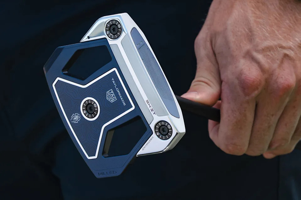 The limited edition TaylorMade x TAG Heuer Spider ZT putter.