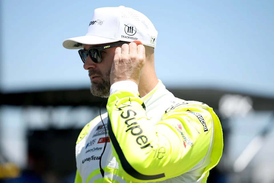 LONG POND, PENNSYLVANIA - JUNE 13: Shane Van Gisbergen, driver of the #97 SuperFile Chevrolet, prepares to practice for the NASCAR Cup Series Great American Getaway 400 presented by VISITPA at Pocono Raceway on June 13, 2026 in Long Pond, Pennsylvania.