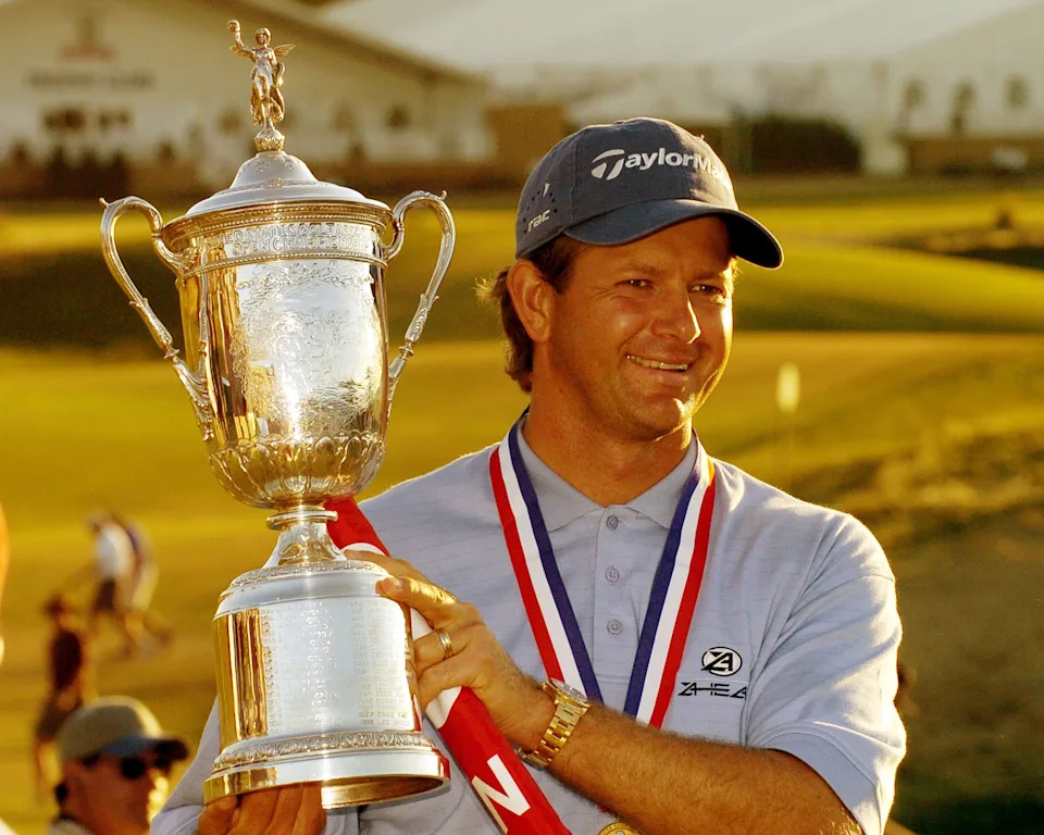 Retief Goosen wins the 2004 U. S. Open at Shinnecock Hills, June 20, 2004. (Photo by A. Messerschmidt/Getty Images)