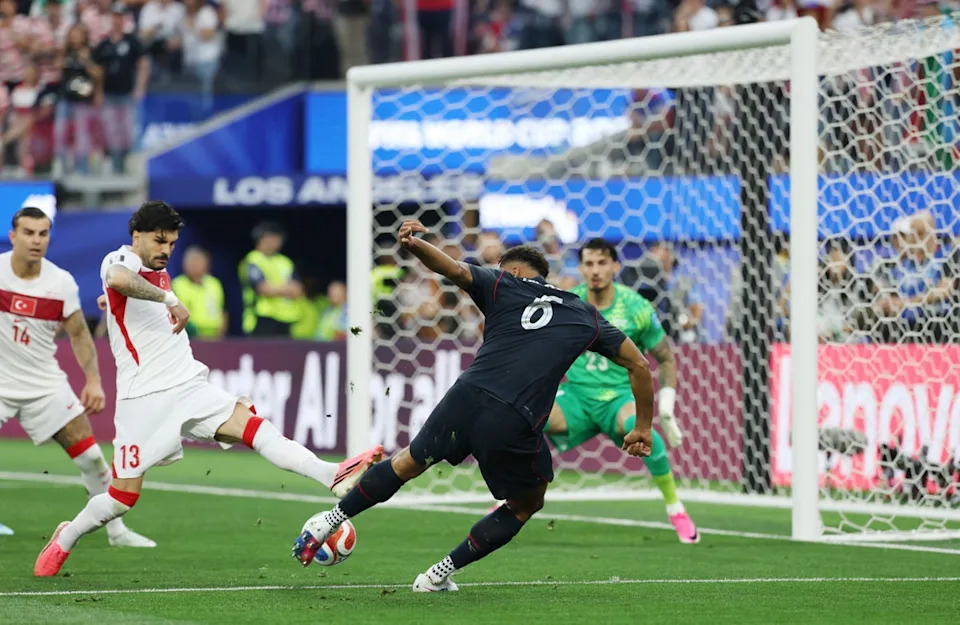 Auston Trusty gave USA the lead inside three minutes (Reuters)