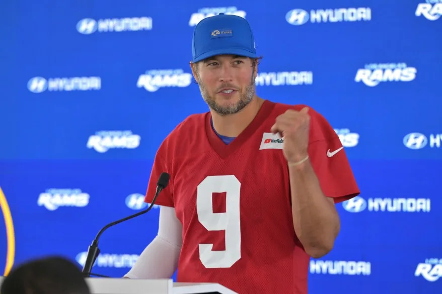For the first time in his 18-year career, Matthew Stafford will serve as a mentor to a young QB — rookie Ty Simpson.