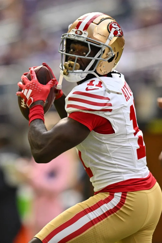 49ers receiver Brandon Aiyuk has had an eventful offseason. USA TODAY Sports via Reuters