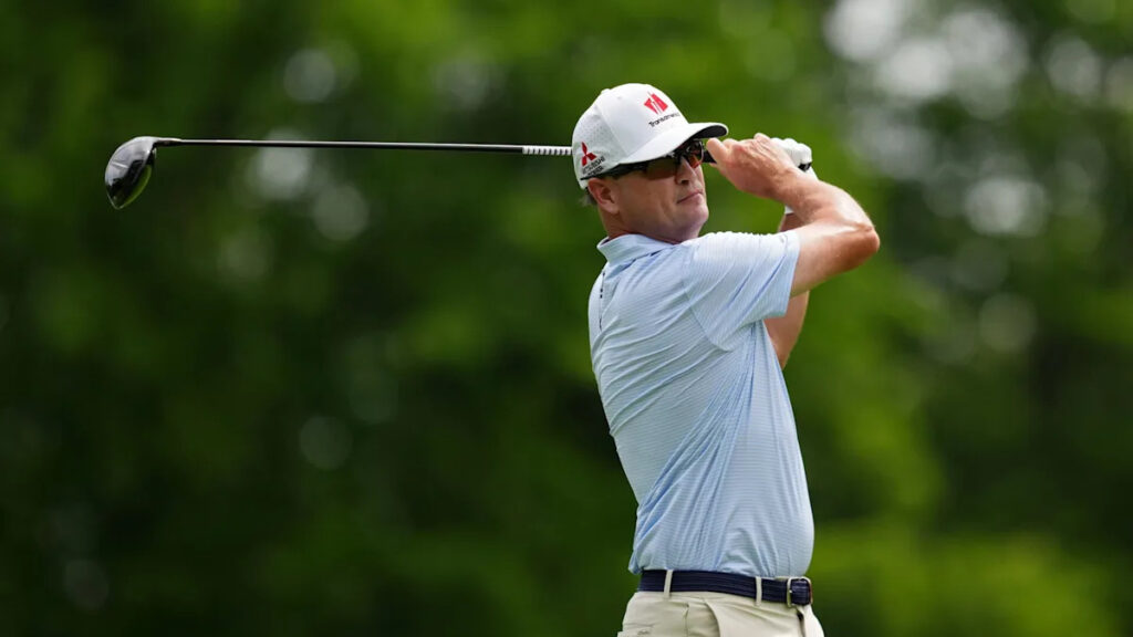 Zach Johnson shoots 63 at rain-softened Firestone to take 4-shot lead in senior major