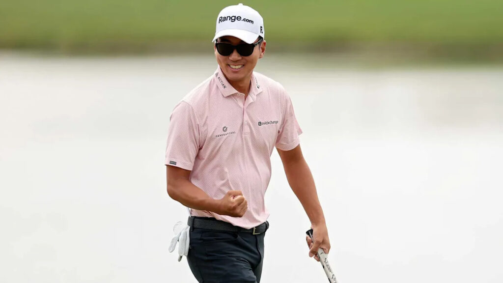 Chasing historic 59, Michael Kim knew exactly how to handle the moment Chasing historic 59, Michael Kim knew exactly how to handle the moment