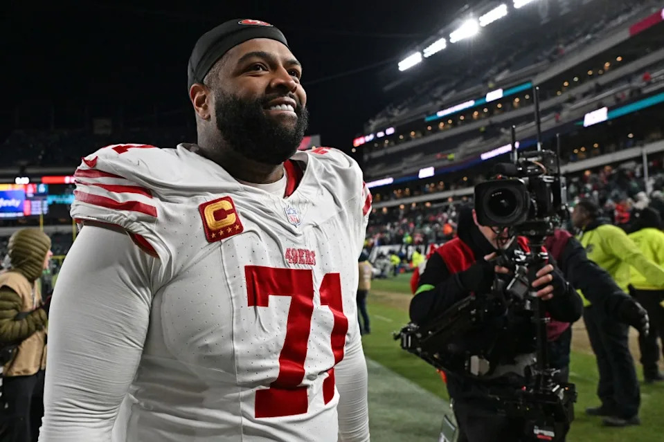 Niners star Trent Williams is entering his 16th NFL season. IMAGN IMAGES via Reuters Connect