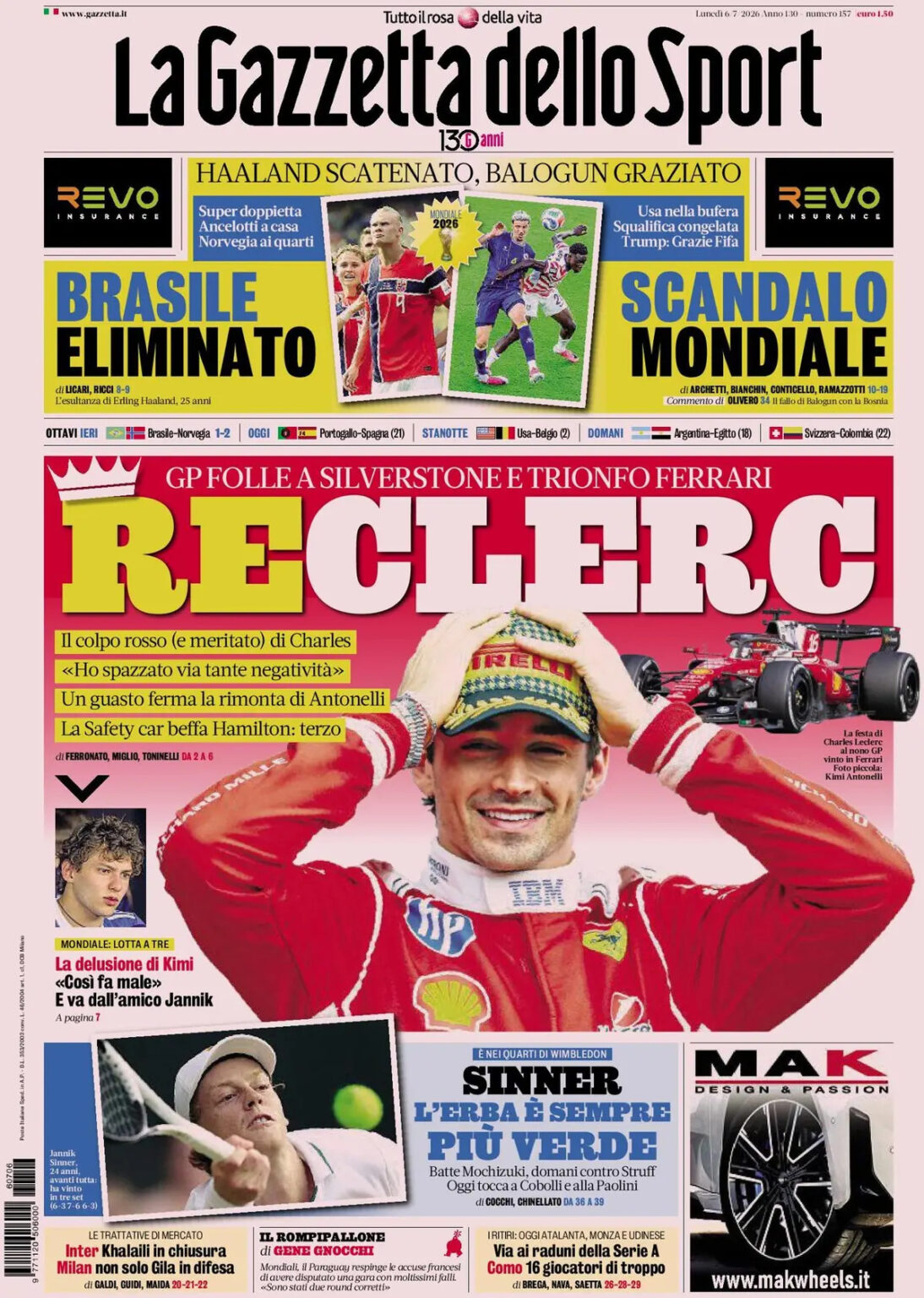 Today’s Papers – Ancelotti eliminated, Balogun’s World Cup scandal Today’s Papers – Ancelotti eliminated, Balogun’s World Cup scandal