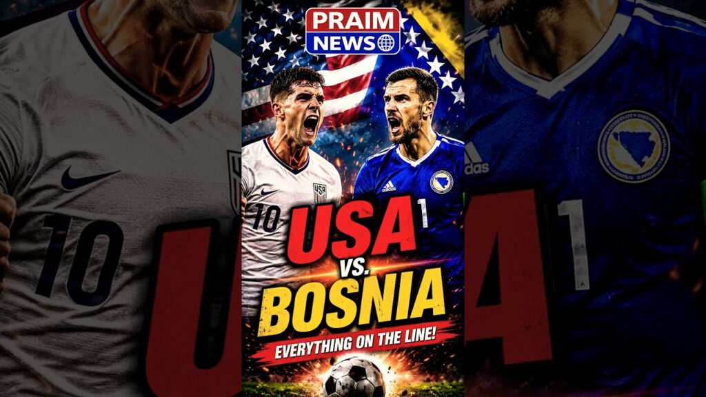 USA vs Bosnia #USA #USMNT #WorldCup2026 #TeamUSA #Soccer #Football #SportsNews #PraimNews