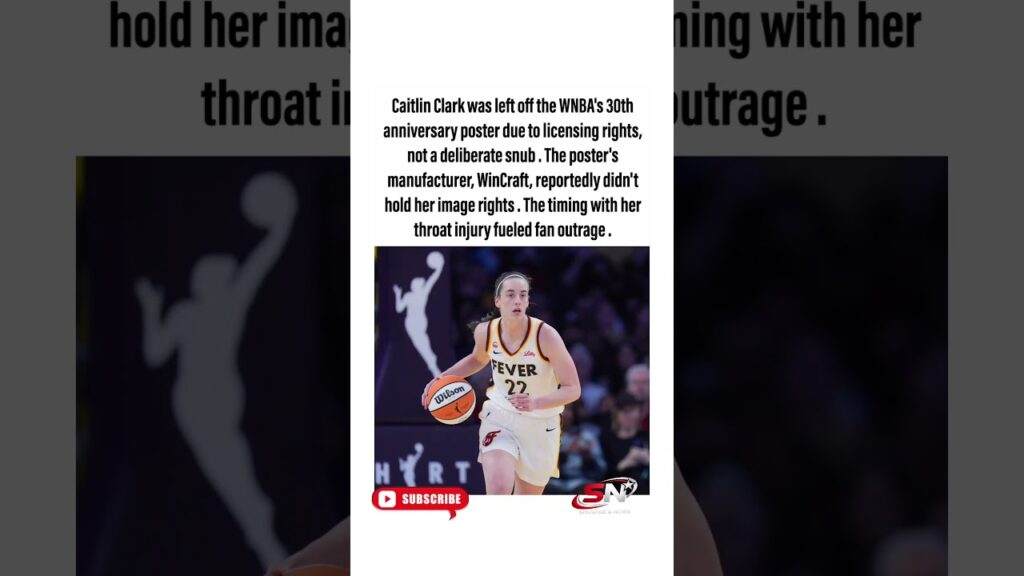 Why Caitlin Clark Was Left Off WNBA Anniversary Poster. #shorts #viral #foryou #news