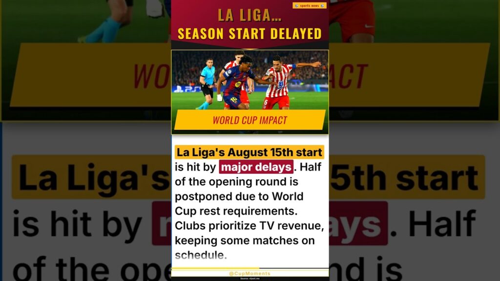 La Liga Season Start Delayed: Why Half of the Opening Round Matches are Being Postponed